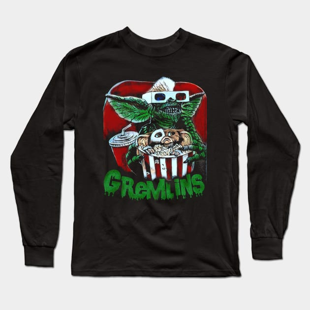 Gremlins Holiday Long Sleeve T-Shirt by charlesturners